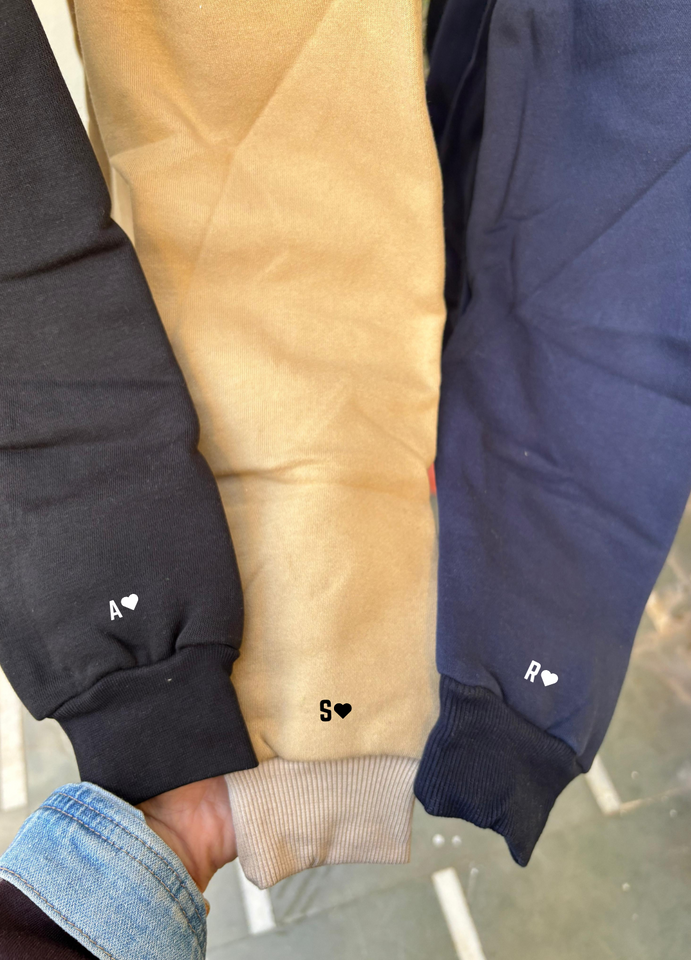 Bare Bears Trio Regular Sweatshirts (Black/Beige/Navy)