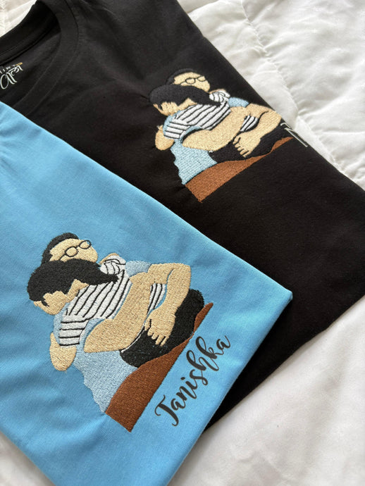 Photo Custom Embroidery Tshirts - Pack of 2