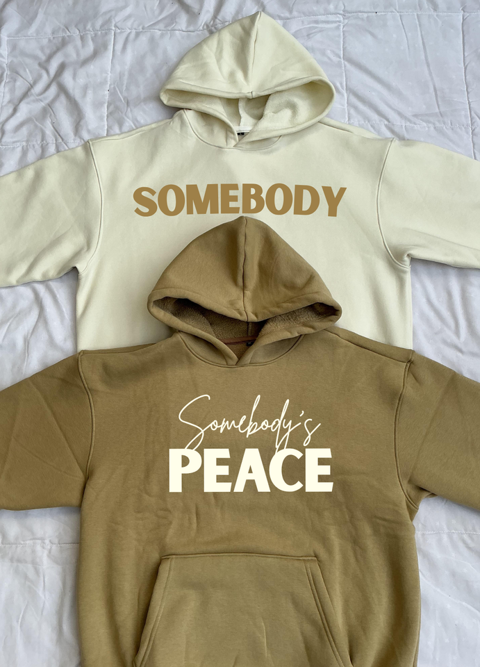Oversized Somebody's peace Hoodie Combo