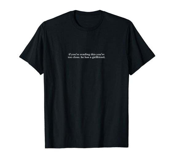 'If you're reading this' Oversized Black Tshirt