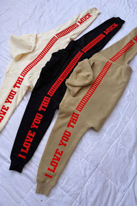 Oversized I Love You This Much Off-White Hoodie