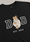 Dad Custom Photo Illustration Regular T-shirt