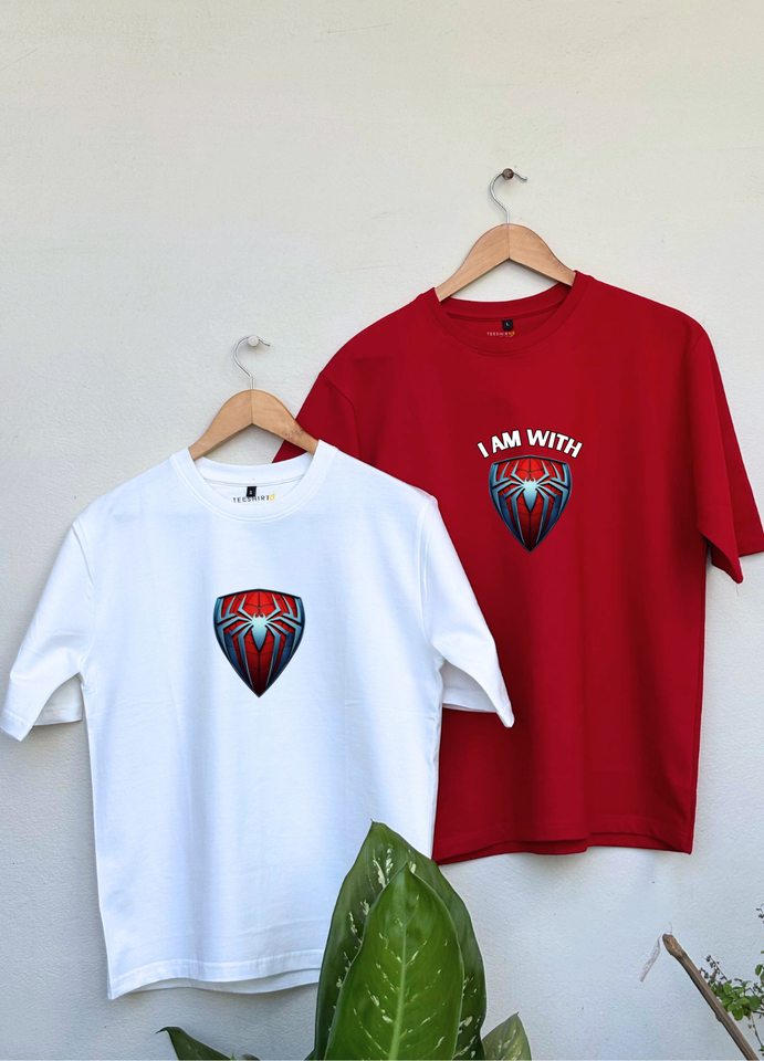Oversized I'm with Spiderman T-shirt Combo