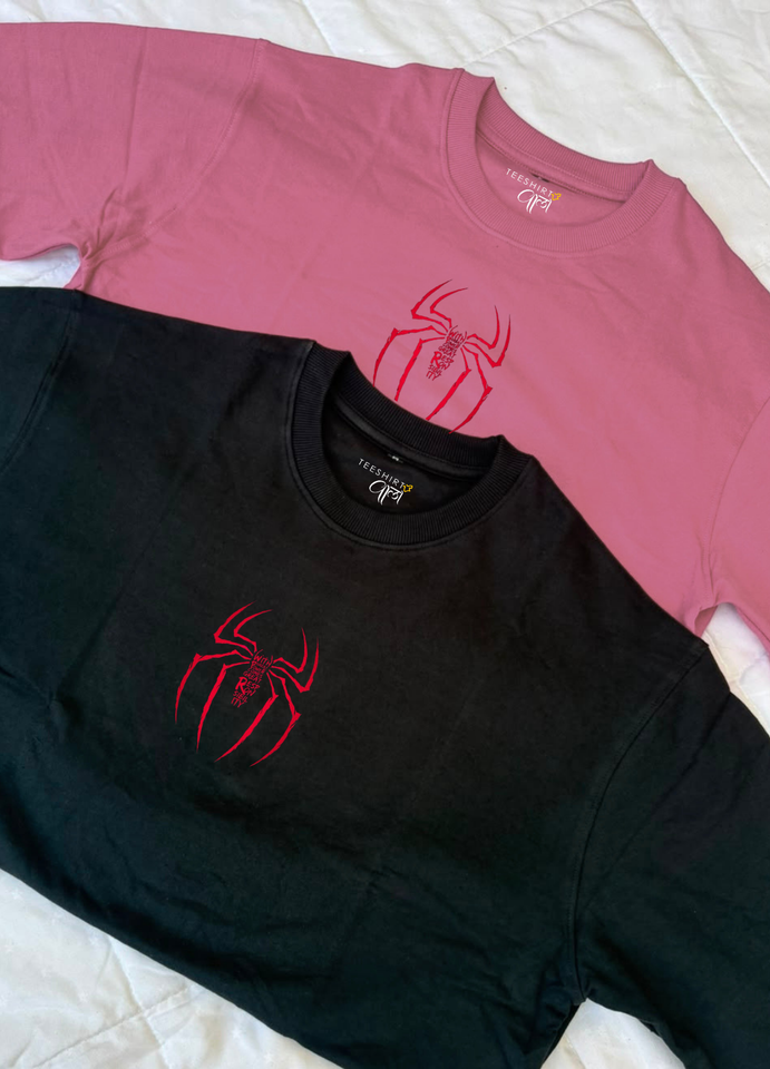 Oversized SpiderMan and SpiderGwen T-shirt Combo