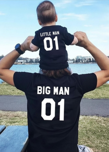 Big Man & Little Man - Father and Son Tshirt Combo