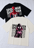 Oversized SpiderMan and SpiderGwen T-shirt Combo