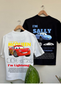 Oversized Lightening McQueen and Sally Couple T-shirt Combo