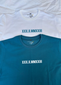 Custom Date Matching Oversized T-shirts (White/Teal)