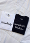 Oversized Somebody's Problem T-shirts (White/Black)