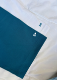 Custom Date Matching Oversized T-shirts (White/Teal)