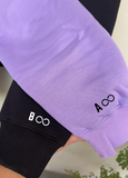 To the Moon and Back Duo Oversized Hoodies (Lavender/Black)