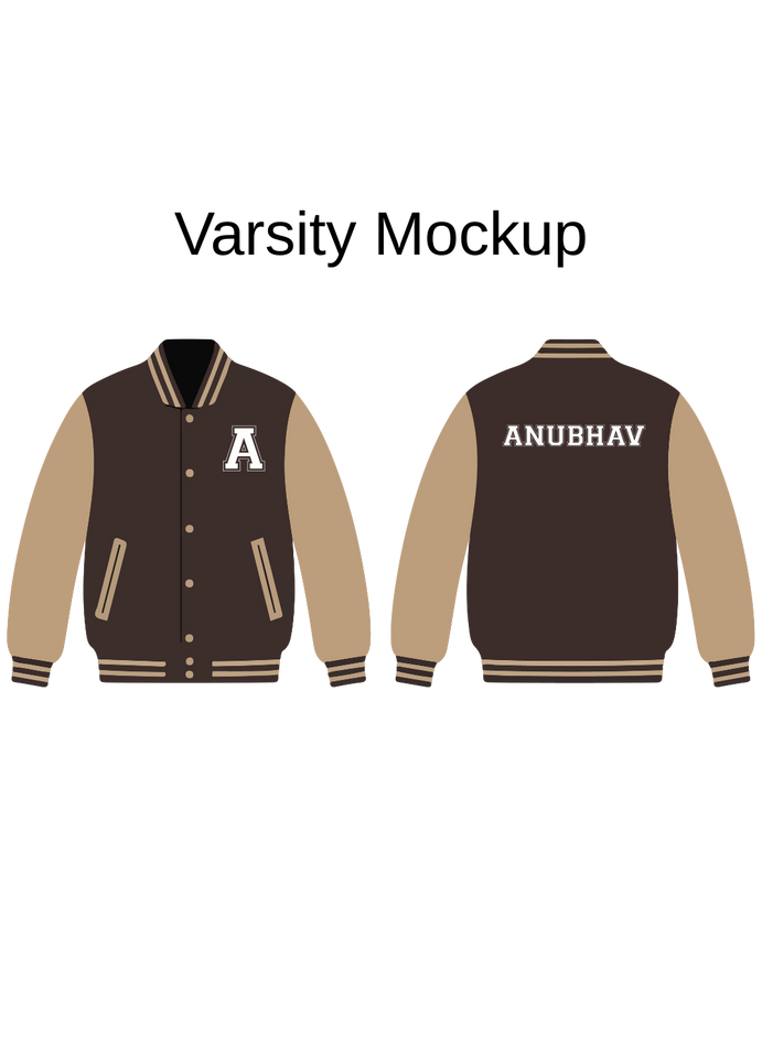 Varsity Jacket-Rust