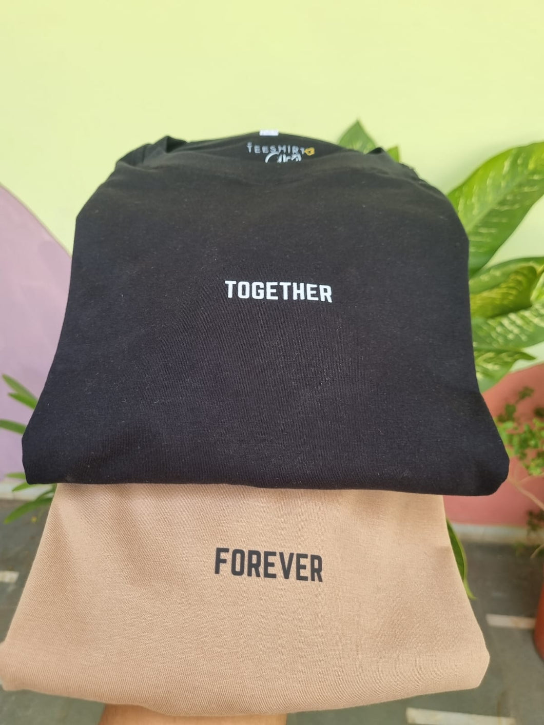 Oversized Matching Tshirt Set - Together Forever