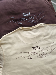 Custom Year - Oversized Premium Couple Tshirt Set