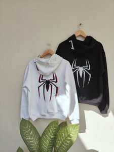 SpiderMan Couple Hoodie (White/Black)