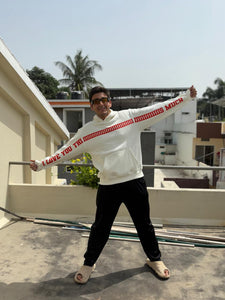 Oversized I Love You This Much Off-White Hoodie