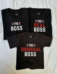 The Original Boss Family Matching Regular T-shirts