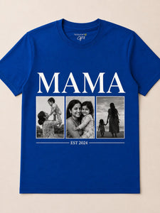Mama Custom Photo Oversized Tshirt