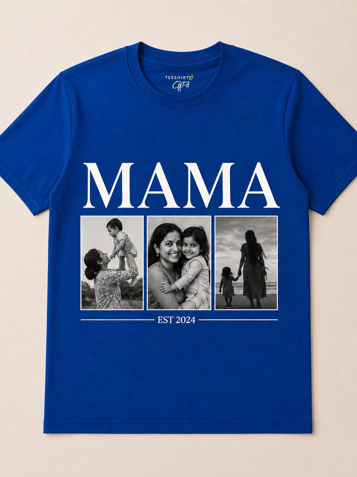 Mama Custom Photo Oversized Tshirt