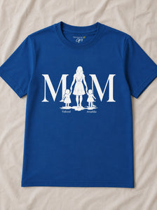 Mom Customized Kids Names Oversized Tshirt
