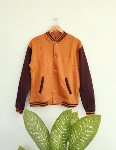 Varsity Jacket-Rust