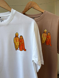 Oversized Custom Anime Illustration Fit Couple Tshirt