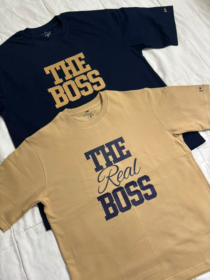 Oversized The Real Boss T-shirts Combo