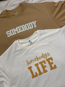 Oversized Somebody and Somebody's Life Tshirt Combo