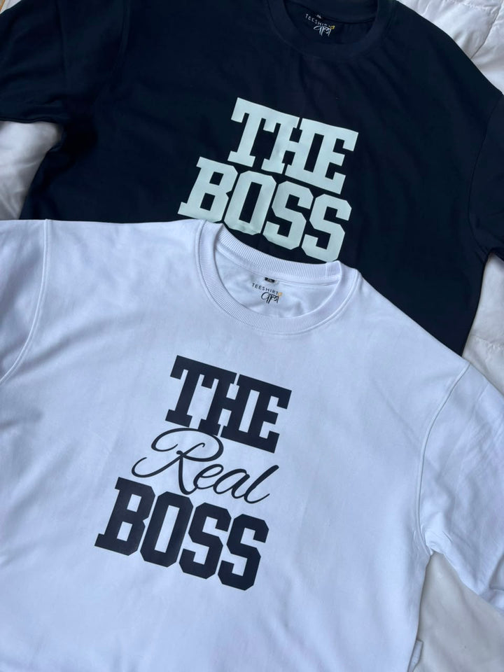 Oversized The Real Boss T-shirts Combo