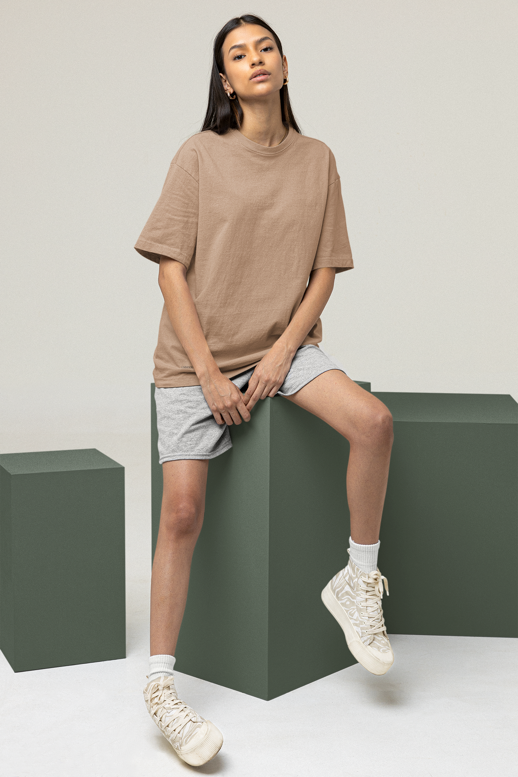 Solids: Coffee Oversized T-shirt