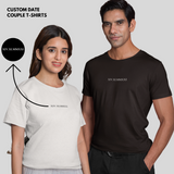Custom Date Couple T-shirt